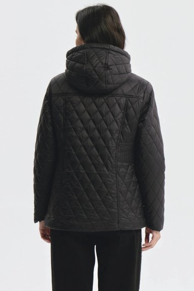 PARKA MUJER CON CHIPORRO NEGRO - 3
