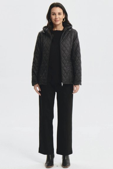 PARKA MUJER CON CHIPORRO NEGRO - 4