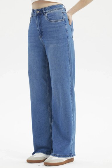JEANS MUJER BAGGY AZUL - 2