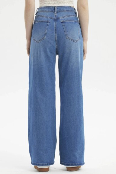 JEANS MUJER BAGGY AZUL - 3