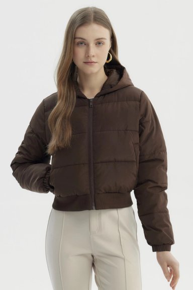 PARKA MUJER PUFFA CHIPORRO CAFE - 1
