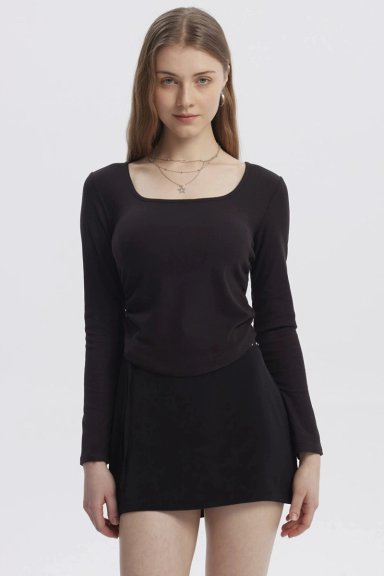 POLERA MUJER BASIC NEGRO - 1