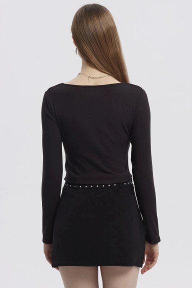POLERA MUJER BASIC NEGRO - 3