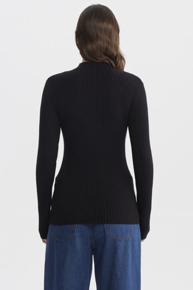 SWEATER MUJER AJUSTADO NEGRO - 3