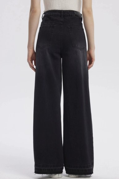 JEANS MUJER MODA WIDE LEG NEGRO - 3