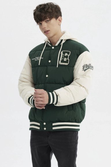 PARKA HOMBRE SLIM VERDE - 2