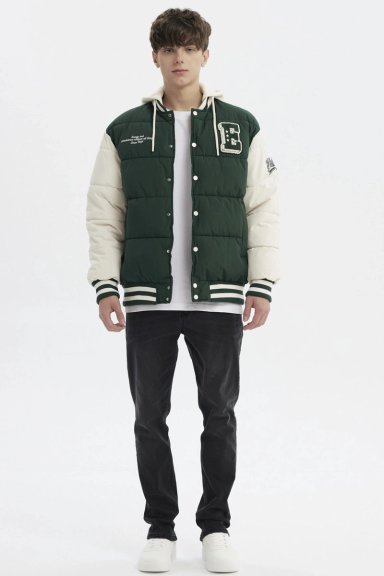 PARKA HOMBRE SLIM VERDE - 4
