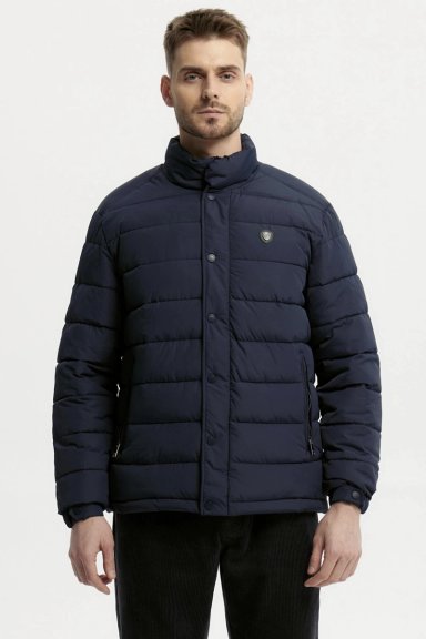 PARKA HOMBRE SLIM AZUL MARINO - 1