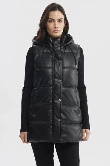 PARKA MUJER SLIM NEGRO - 1