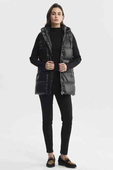 PARKA MUJER SLIM NEGRO - 4