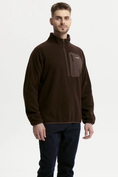 POLAR HOMBRE HALF ZIPPER CAFE - 2
