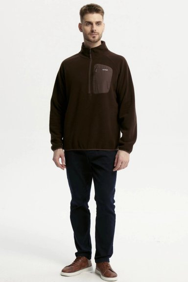 POLAR HOMBRE HALF ZIPPER CAFE - 4