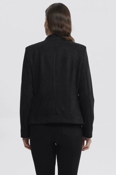 CHAQUETA MUJER CUELLO APOYADO NEGRO - 3