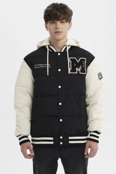 PARKA HOMBRE SLIM NEGRO - 1