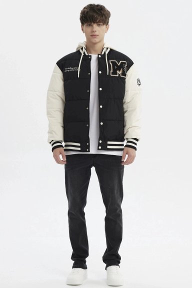 PARKA HOMBRE SLIM NEGRO - 4