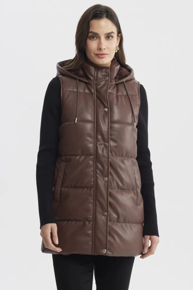 PARKA MUJER SLIM CAFE  CLARO - 1