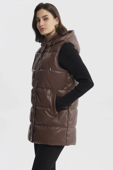 PARKA MUJER SLIM CAFE  CLARO - 2