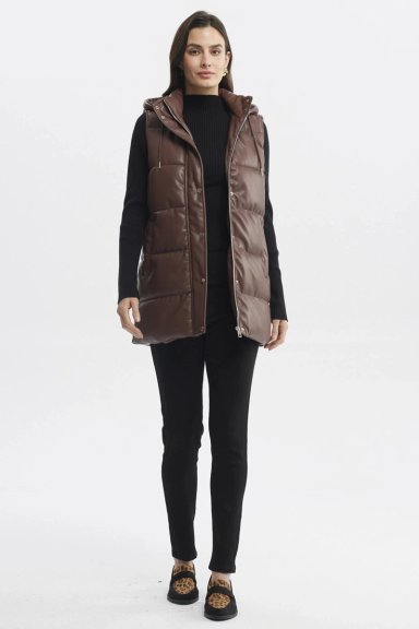 PARKA MUJER SLIM CAFE  CLARO - 4