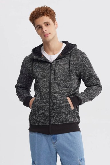 POLAR HOMBRE HOODIE NEGRO - 1