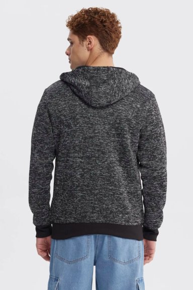 POLAR HOMBRE HOODIE NEGRO - 3