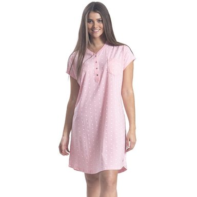 CAMISOLA DE ALGODON ESTAMPADO DE ESTRELLAS Y BOTONES 252212 - 2