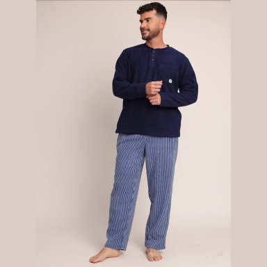 PIJAMA MICROPOLAR PANTALON ESTAMPADO ABOTONADO 2612076 - 2