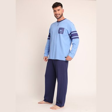 PIJAMA ALGODON FRANJAS EN MANGAS 2612071 - 3