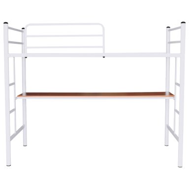 CAMA FUTONES Y MUEBLES ALTA ESCRITORIO 1.5 PLAZAS ACERO BLANCO - 1