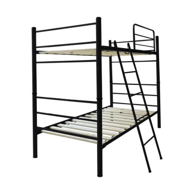CAMAROTE FUTONES Y MUEBLES DESMONTABLE 1 PLAZA ACERO NEGRO - 1