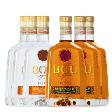 Cja x 6 Pisco Bou Legado Roble y Blanco 40º - 1
