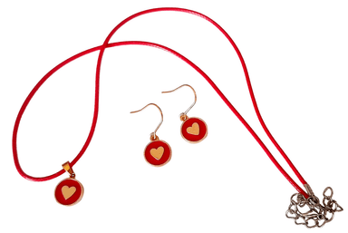 CONJUNTO CATHALIFAUDJOYAS CORAZONES - 1