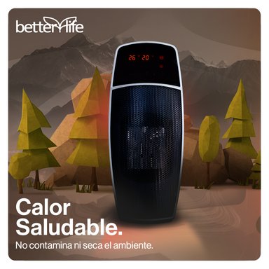 TERMOVENTILADOR BETTERLIFE DIGITAL WI-FI BLPTC1500W 15 M² - 3