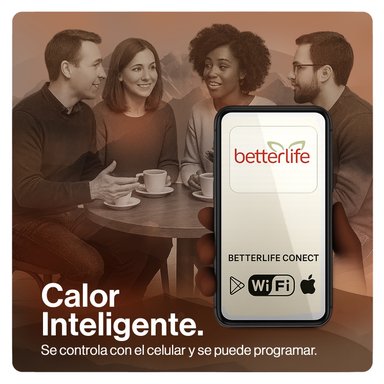 TERMOVENTILADOR BETTERLIFE DIGITAL WI-FI BLPTC1500W 15 M² - 7