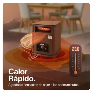 ESTUFA ELÉCTRICA INFRARROJA MADERA UV 70 m2 WIFI - 5