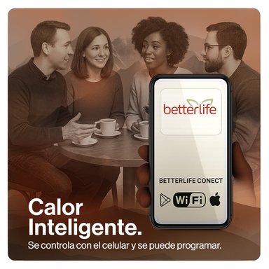 ESTUFA ELÉCTRICA INFRARROJA MADERA UV 70 m2 WIFI - 6
