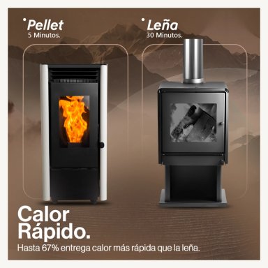ESTUFA PELLET 9,5 KW 160 M2 WIFI BETTERLIFE - 5