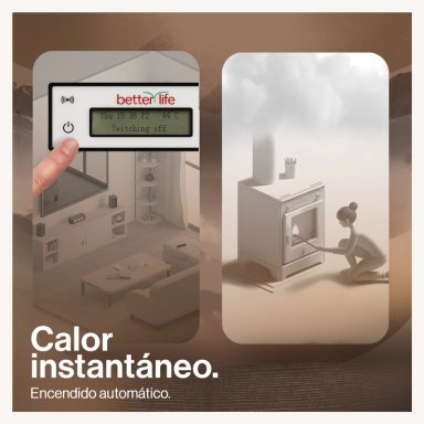 ESTUFA PELLET 9,5 KW 160 M2 WIFI BETTERLIFE - 6