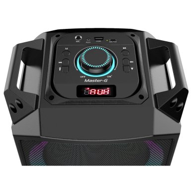 PARLANTE BLUETOOTH MASTER G KARAOKE LUXOR 6.5” X2 CON MICRÓFONO - 3