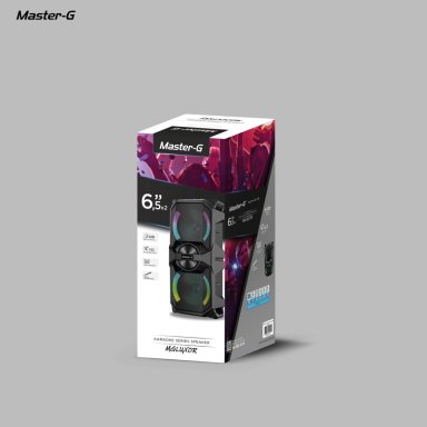 PARLANTE BLUETOOTH MASTER G KARAOKE LUXOR 6.5” X2 CON MICRÓFONO - 5