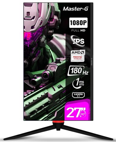 MONITOR GAMER LED MASTER G 27' FHD IPS PIVOTE 90 180HZ 1MS MGMG2740 - 1