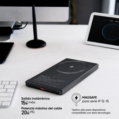 CARGADOR INALAMBRICO MAGSAFE 5.000 MAH COMPATIBLE CON IPHONE - 3