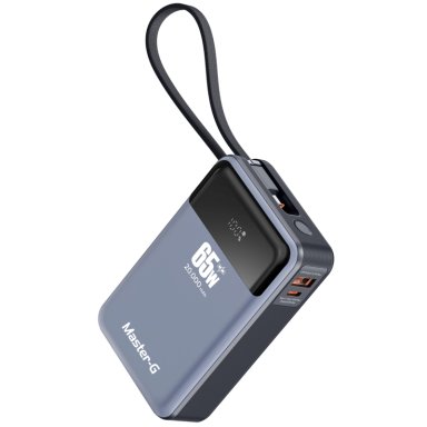 BATERIA EXTERNA POWER BANK NOTEBOOK 20000 MAH 65W MASTER-G - 1
