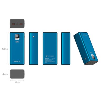 BATERIA EXTERNA POWER BANK 30000 MAH 22.5W UCP30LPD - 6