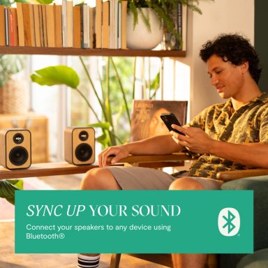 PARLANTES BLUETOOTH 5.3 UPLIFT BOOKSHELF NEGROS MARLEY - 6
