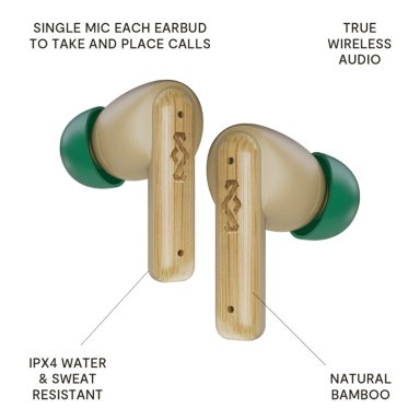 AUDIFONOS BLUETOOTH TRUE WIRELESS LITTLE BIRD CREAM MARLEY - 3