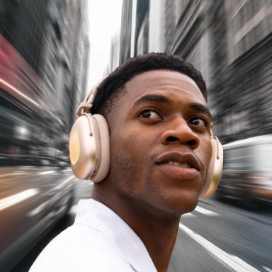 AUDIFONO BLUETOOTH POSITIVE VIBRATION REBEL ANC BEIGE - 4
