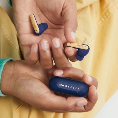 AUDIFONOS BLUETOOTH TRUE WIRELESS LITTLE BIRD BLUE MARLEY - 6