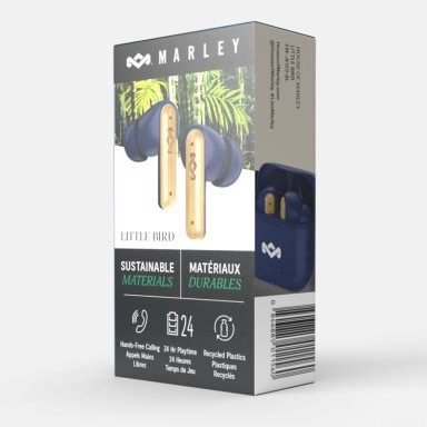 AUDIFONOS BLUETOOTH TRUE WIRELESS LITTLE BIRD BLUE MARLEY - 7