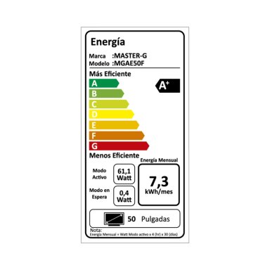 SMART TV LED 50' ANDROID 4K BLUETOOTH MGAE50F MASTER-G - 5