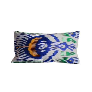 COJÍN TURKUAZ IKAT SEDA ZAMBIA 65 X 35 CM MULTICOLOR - 1